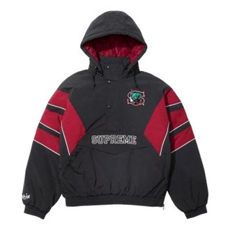 SUPREME x SALEM SS26 Half Zip Stadium Jacket Black SUP-SS26-273-RED