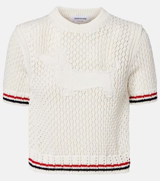 Thom Browne Jacquard cotton sweater