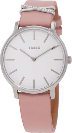 Timex Metropolitian Transcend Quartz White Dial Ladies Watch TW2T47900