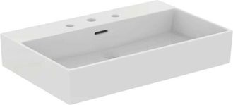 Ideal Lavabo Extra 700x450x150mm, Lijado Blanco 3 Orificios Para Grifer&iacute;a, Con Rebosadero Ideal Standard