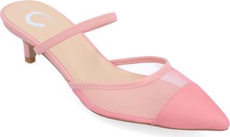 Journee Collection Allana Pointed Toe Pump in Pink at Nordstrom Rack, Size 7.5