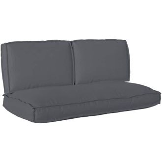 vidaXL Juego De Cojines De Paleta 3 Pcs Antracita 120 X 60 X 12 Cm Vidaxl