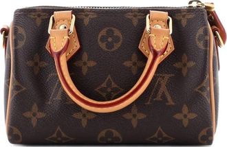 Louis Vuitton Speedy Bandouliere NM Bag Monogram Canvas Nano crossbody bag - Bruin