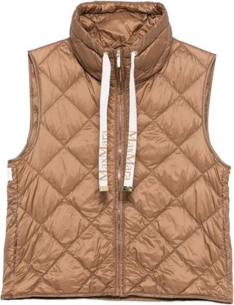 Max Mara Dames, Jassen, Bruin, Maat: XS Leer