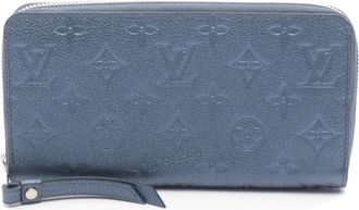 Louis Vuitton Blue Monogram Empreinte Long Wallet (Bi-Fold) (Pre-Owned)