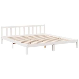 Berkfield Home Decorative Extra Long Bed Frame without Mattress White 180x220 cm