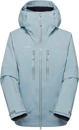 Mammut Crater Pro Hardshell Hooded Jacket Regenjacke f&uuml;r Damen | grau/t&uuml;rkis