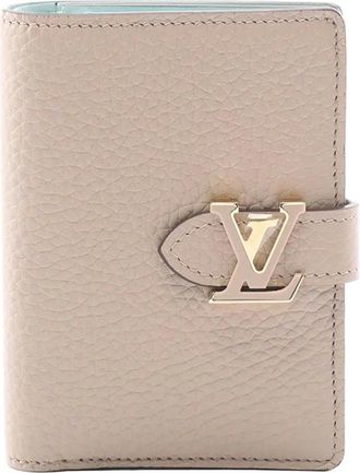 Louis Vuitton Portafoglio compatto LV Vertical in pelle Taurillon 2021-2025 - Marrone