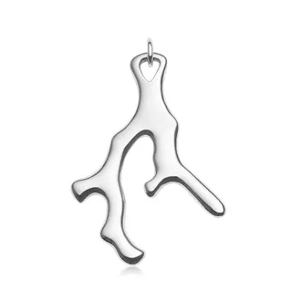 Monica Vinader Sterling Silver Nura Large Reef Pendant Charm