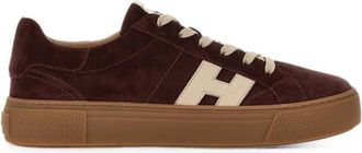 Hogan Brown Logo Sneakers