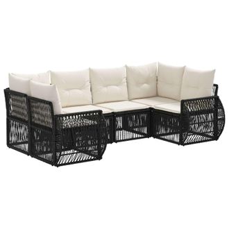 vidaXL Set Divano Da Giardino 6 Pz 6-numero Di Posti Vidaxl