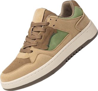 Generic Mens Fall and Winter Fashion Mens Sneakers Mens Hiking Sneakers Walking Mens Shoes Driving Shoes Men Loafer (Khaki, 5.5)