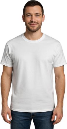Generic Premium Unisex White T-Shirt - 100% Cotton - Blank for Sublimation, Vinyl, Custom Printing or Everyday Wear - Soft & Comfortable Tee for Men and Women