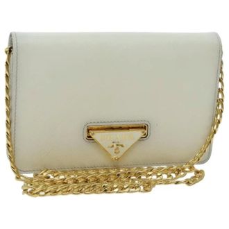 Prada Pre-owned Mini Bags, female, White, Size: ONE SIZE Pre-owned Vintage Mini Shoulder Bag