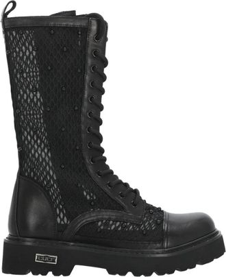 Cult Slash Boot - Dames - Veterlaarzen - Zwart - 36 EU - Leer - Schoenen
