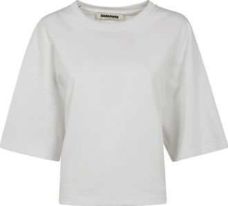 Darkpark Doyle Cropped Draped Short Sleeve Tee