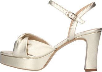 Unisa Onoa Sandal - Dames - Sandalen met hakken - Geel - 39 EU - Leer - Schoenen
