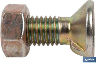 cofan Din-604/934 C-8.8 M-12x40 Caja 50 Unid., Tornillo De Arado Din 604 De Cabeza Avellanada Y Cuello Cuadrado Especial Para El Montaje De Rejas De Arado. 