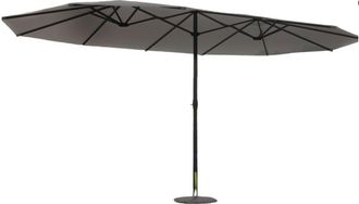 Concept Usine Sombrilla doble gris recta ovalada 2,7 x 4,6 m