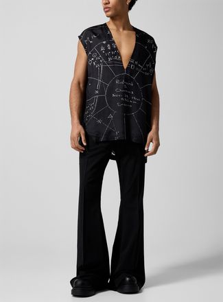 Rick Owens Mens Bolan pure virgin wool bootcut pant