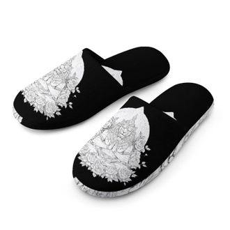 Generic Lion God Khonsu Mens House Slippers Slip Indoor Slipper On Shoes Warm Outdoor