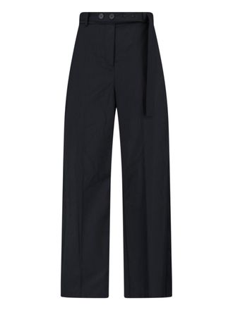 Eudon Choi Black High-Waisted Tailored Virgin Trousers