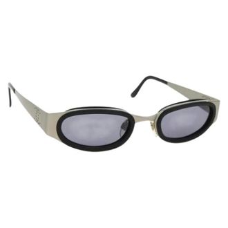 Chanel Pre-owned Accessories, female, Gray, Size: ONE SIZE Pre-owned Metal Sunglasses