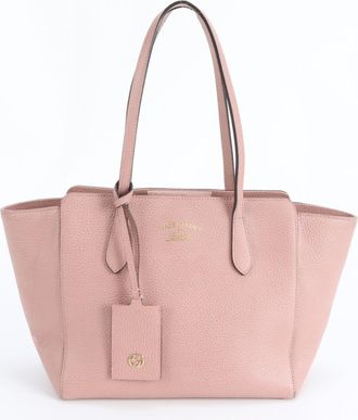 Gucci Pink Leather Handbag Shoulder Bag Tote Bag (Pre-Owned)