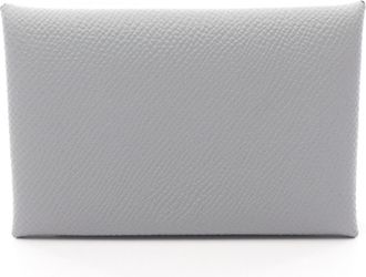 Hermès Blue Epsom Leather Coin Purse/Coin Case (Pre-Owned)