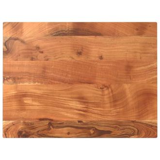 Berkfield Home Table Top 80x70x3.8 cm Rectangular Solid Wood Acacia in Brown