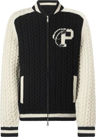 Philipp Plein Gebreid Jasje - Heren - Vesten - Zwart - L - Wol - Truien & Vesten