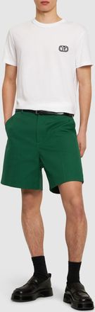 Valentino Mens VLogo Signature Patch T-Shirt in White