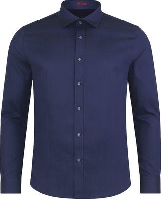Ted Baker Crotone Mens Navy Herring Shirt Cotton - Size X-Small