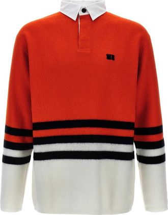 Wales Bonner Cypher Polo - Heren - Ronde hals truien - Veelkleurig - S - Wol - Truien & Vesten