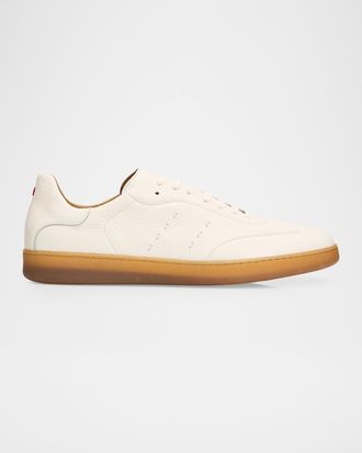 Kiton Men & apos;s Deerskin T-Toe Low-Top Sneakers