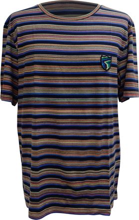 Missoni Patch Striped T-shirt in Mutlicolor Cotton