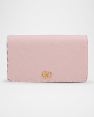 Valentino Garavani VLOGO Flap Leather Wallet