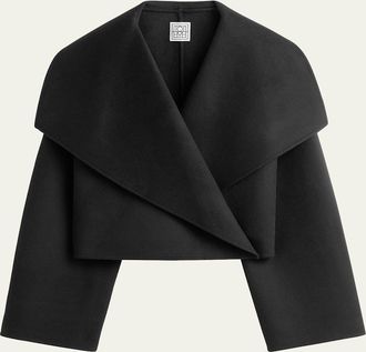 Toteme Cropped Signature Double Wool Jacket