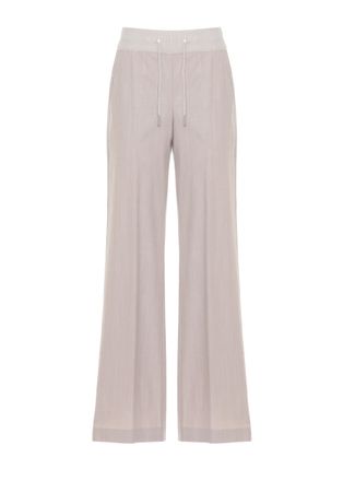 PANICALE Beige Embellished Straight-Leg Pants