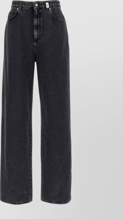 Alexander McQueen wide leg denim trousers