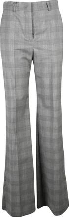 Sportmax Batun Wijde Broek - Dames - Wijde Broeken - Grijs - S - Wol - Broeken