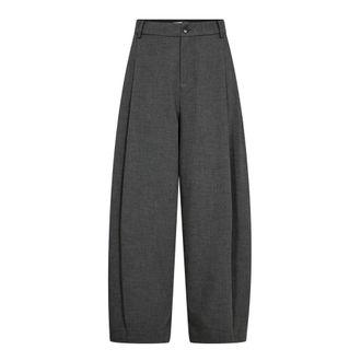Co'Couture Pantalones Anchos - Trousers - Mujer - Gris - XL