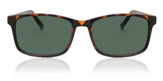 SmartBuy Collection Rectangle Full Rim Plastic Mens Prescription Sunglasses Tortoiseshell Size 55 - SmartBuy Collection