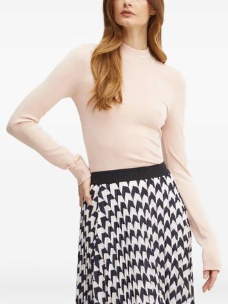 Karl Lagerfeld logo mock-neck knitwear - Pink