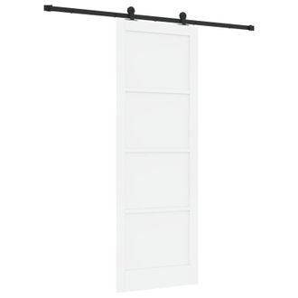 vidaXL Puerta Corredera Orkdal Blanco 83 X 232 Cm Vidaxl