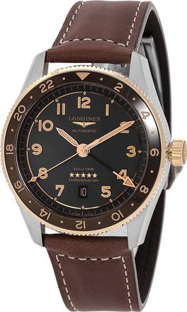 Longines Spirit Zulu Time Automatic Anthracite Dial Mens Watch L3.812.5.53.2
