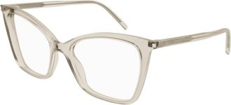Saint Laurent Cat Eye Optische Brillen - unisex - Brillen - Beige - 53 MM - Accessoires