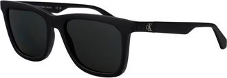 Calvin Klein Jeans Rechthoekige zonnebril - unisex - Zonnebrillen - Zwart - 54 MM - Accessoires