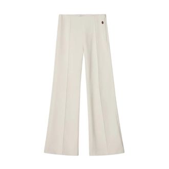 Busnel Pantalones Karin Flare con pinzas - Trousers - Mujer - Beige - L