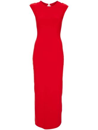 Nissa backless midi dress - Red